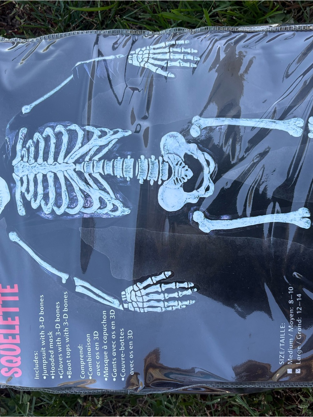 Halloween Glow Skeleton Bedding - Black